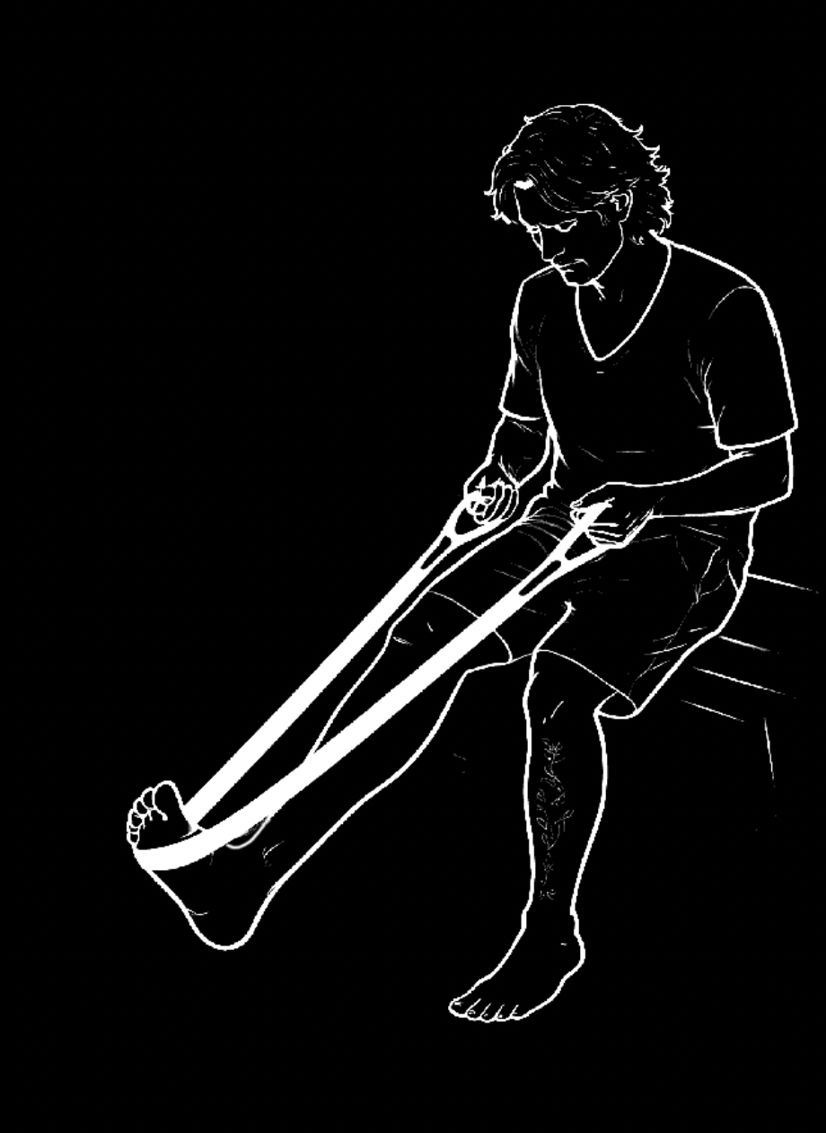Seated Calves Stretch